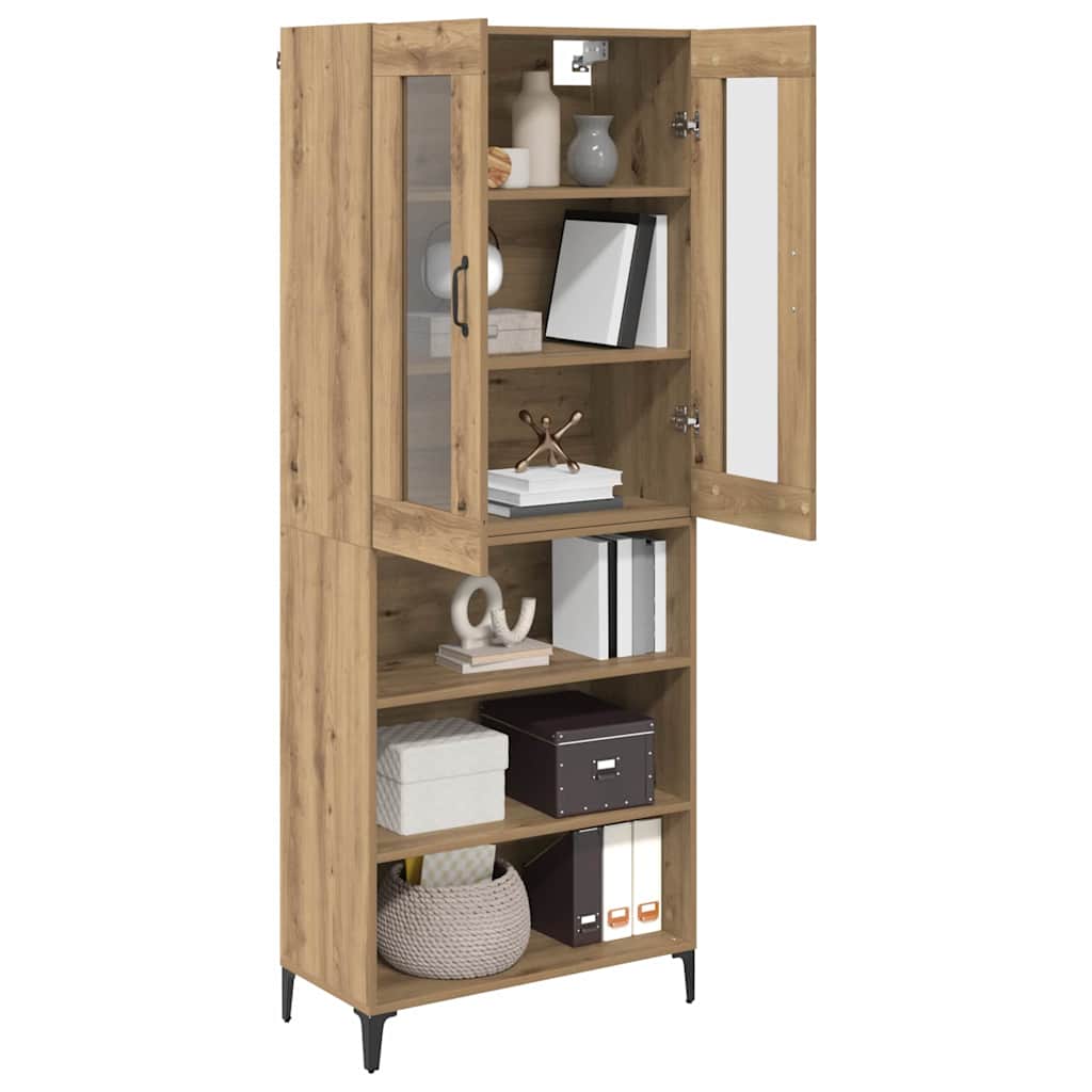 Highboard Umjetnički hrast 69,5 x 34 x 180 cm Konstruirano drvo