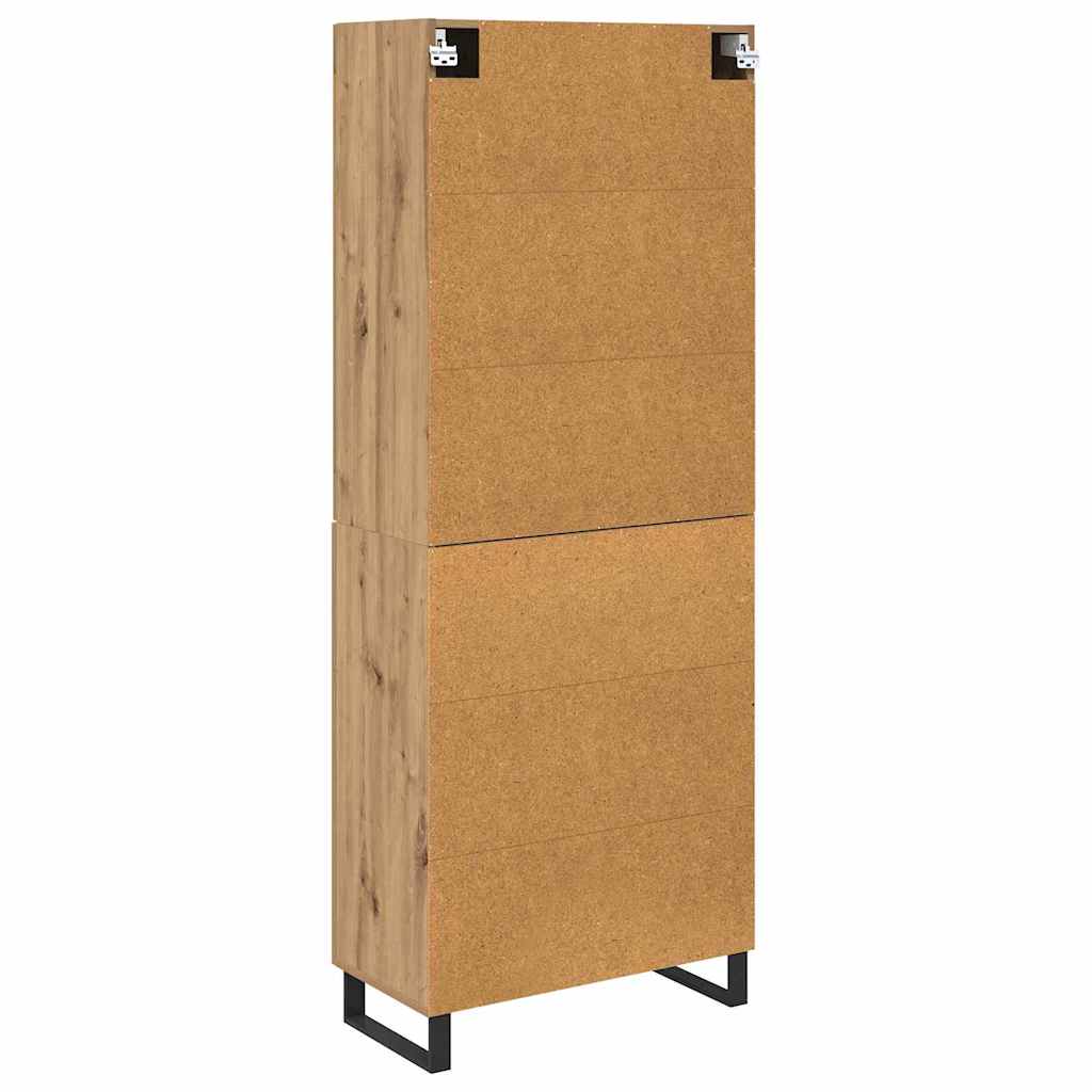 Highboard s ladicama 2 pcs Umjetnički hrast Konstruirano drvo