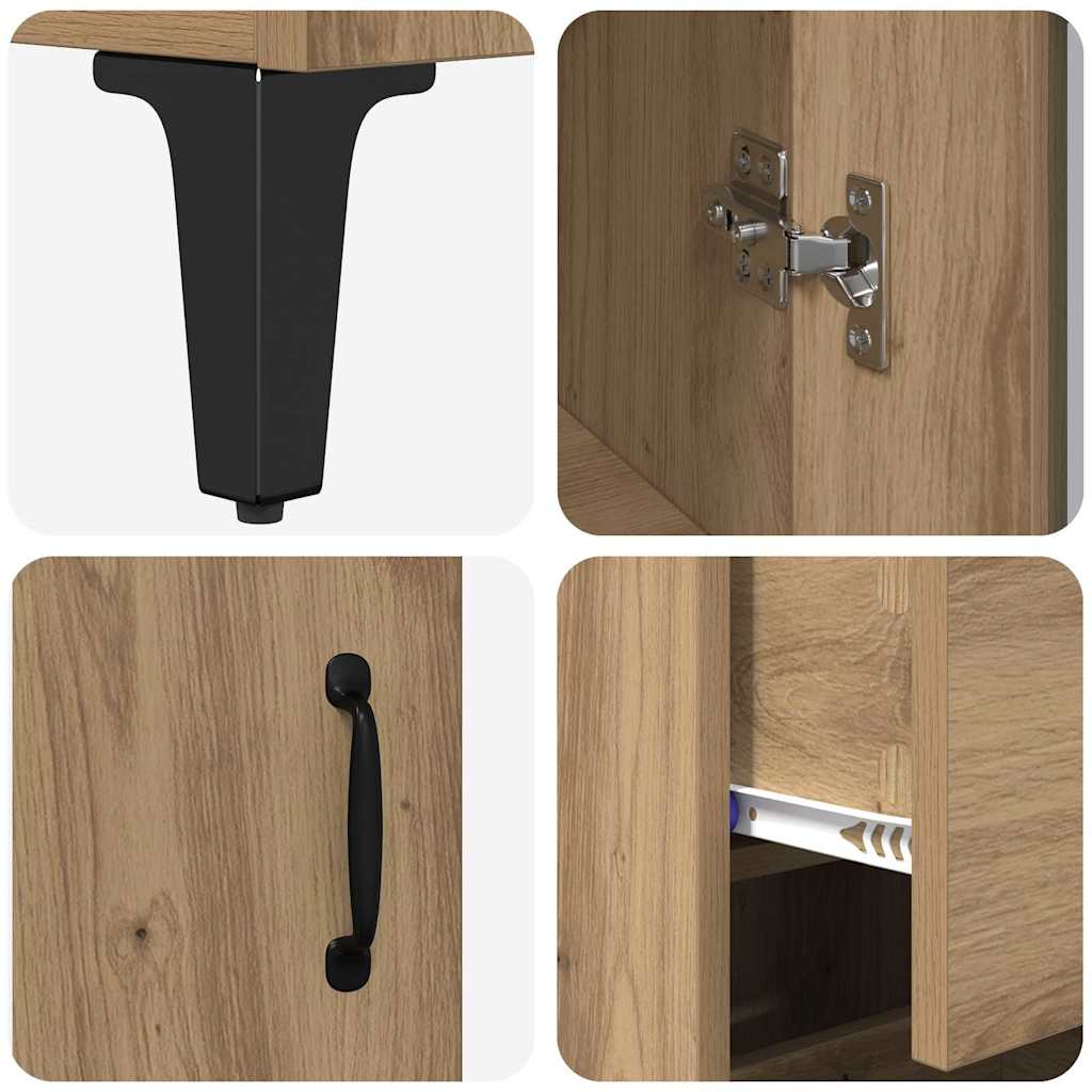 Highboard Umjetnički hrast 69,5 x 34 x 180 cm Konstruirano drvo