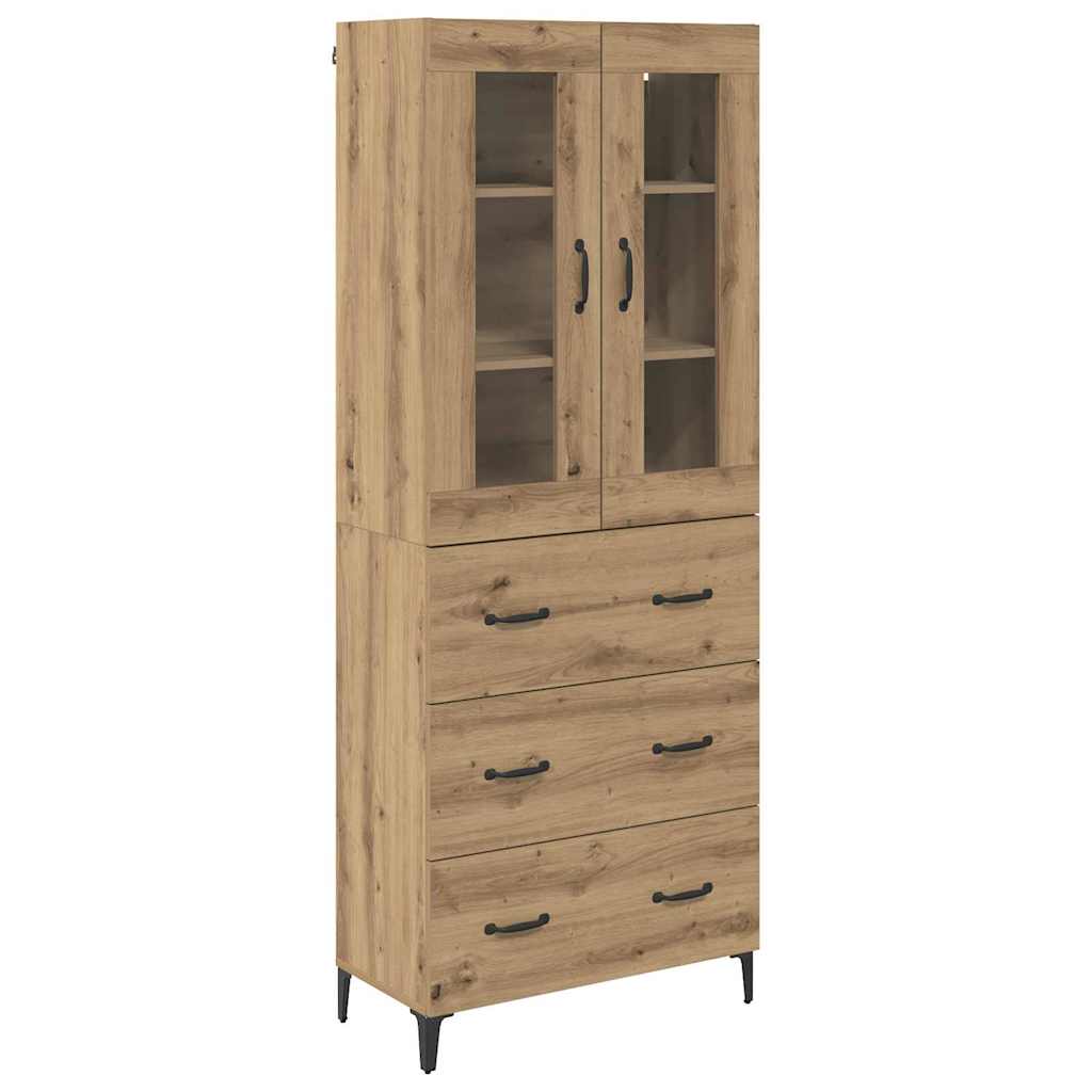 Highboard Umjetnički hrast 69,5 x 34 x 180 cm Konstruirano drvo