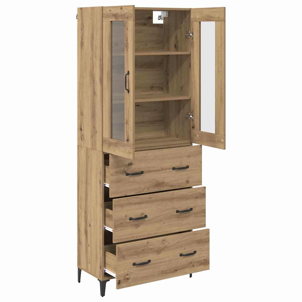 Highboard Umjetnički hrast 69,5 x 34 x 180 cm Konstruirano drvo