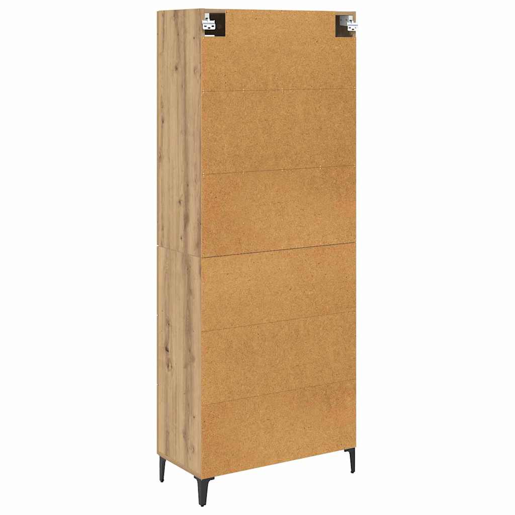 Highboard Umjetnički hrast 69,5 x 34 x 180 cm Konstruirano drvo