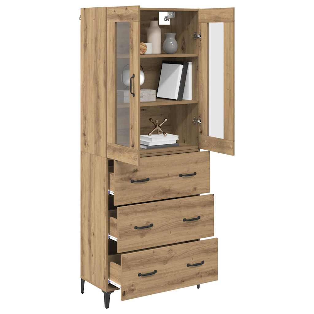Highboard Umjetnički hrast 69,5 x 34 x 180 cm Konstruirano drvo