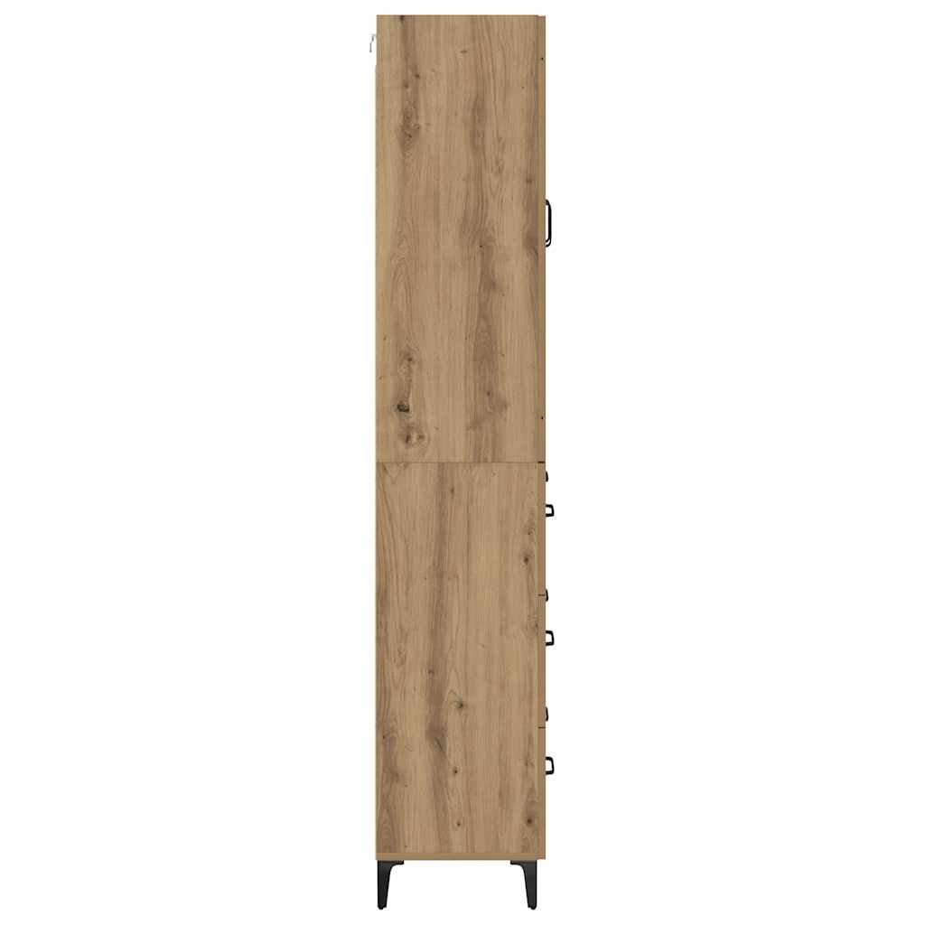 Highboard Umjetnički hrast 69,5 x 34 x 180 cm Konstruirano drvo