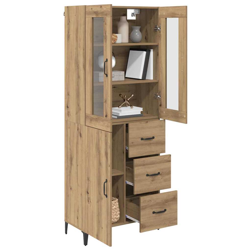 Highboard Umjetnički hrast 69,5 x 34 x 180 cm Konstruirano drvo