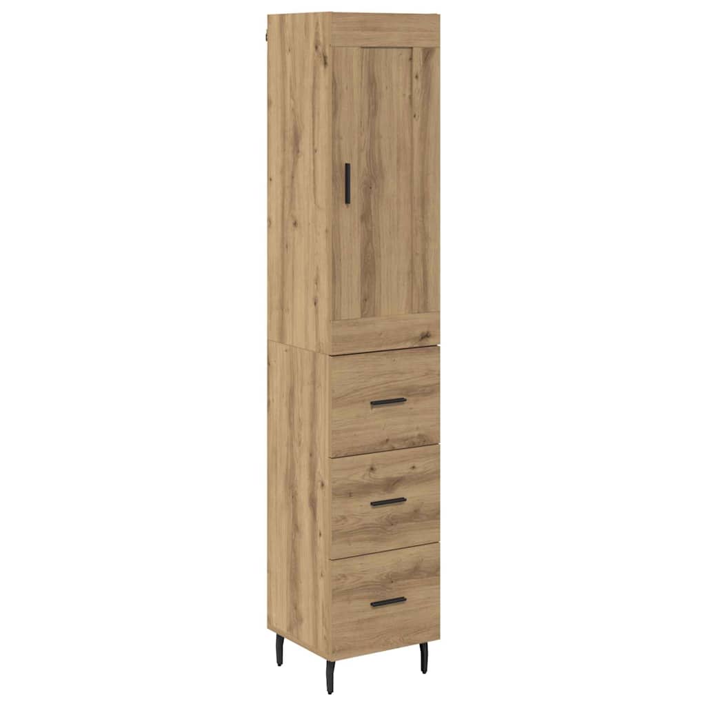 Highboard Umjetnički hrast 34,5 x 34 x 180 cm Konstruirano drvo