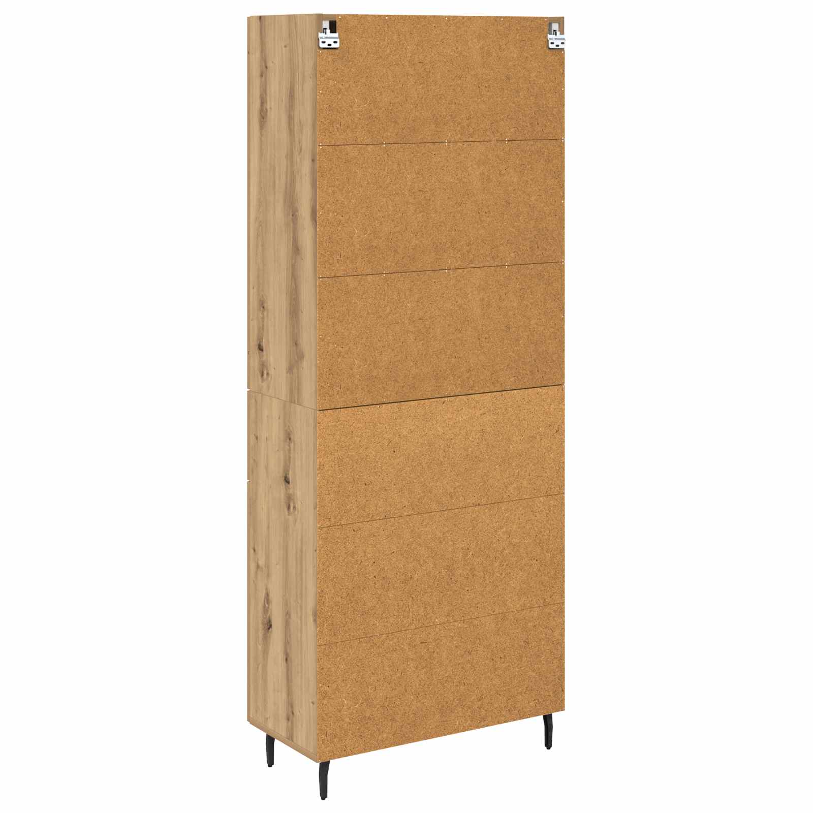 Highboard 2 pcs Umjetnički hrast Konstruirano drvo