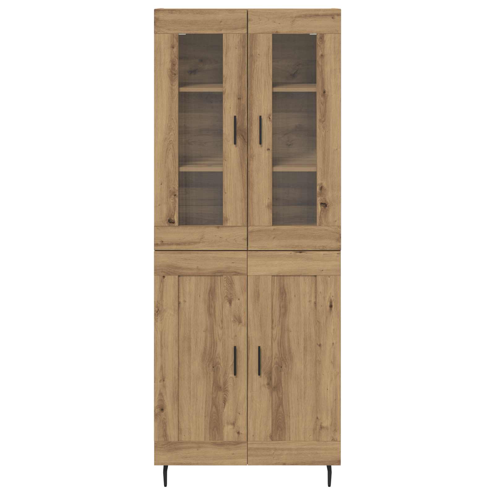 Highboard 2 pcs Umjetnički hrast Konstruirano drvo