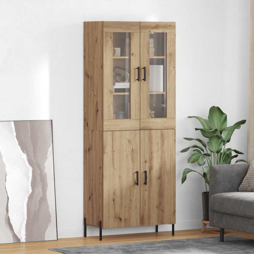 Highboard Umjetnički hrast 69,5 x 34 x 180 cm Konstruirano drvo