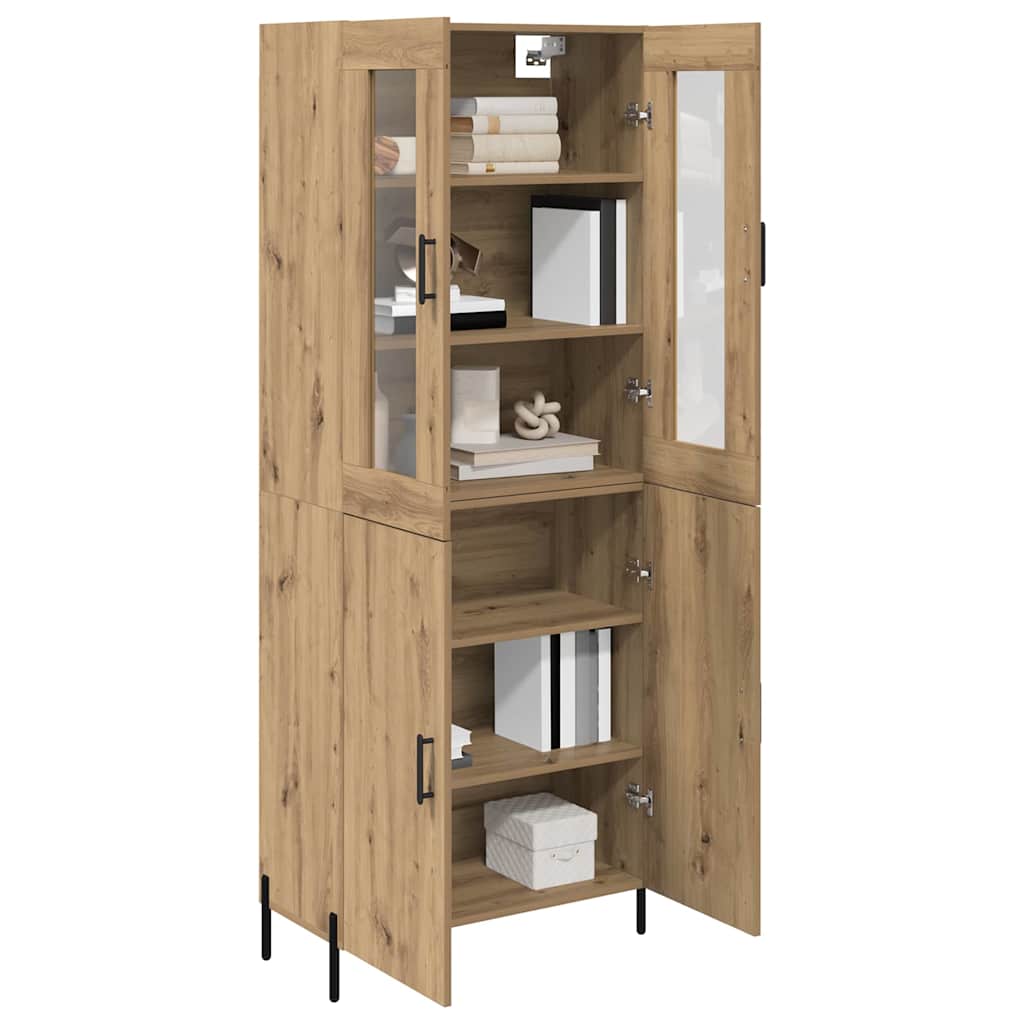 Highboard Umjetnički hrast 69,5 x 34 x 180 cm Konstruirano drvo
