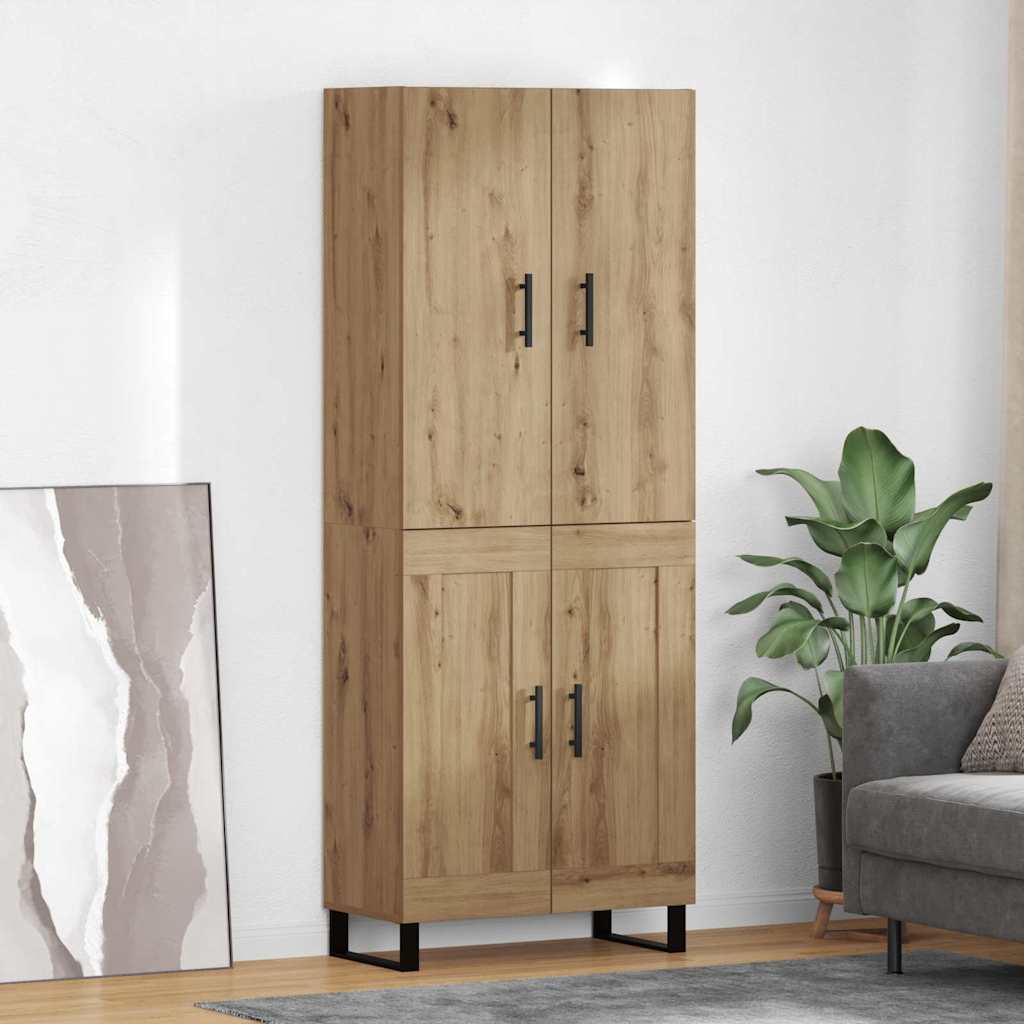 Highboard 2 pcs Umjetnički hrast 69,5 x 34 x 180 cm