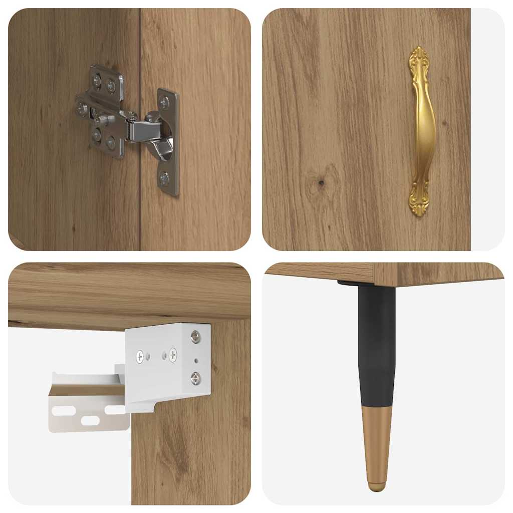 Highboard Umjetnički hrast 69,5 x 34 x 180 cm Konstruirano drvo
