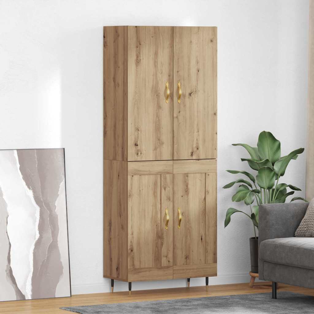 Highboard Umjetnički hrast 69,5 x 34 x 180 cm Konstruirano drvo