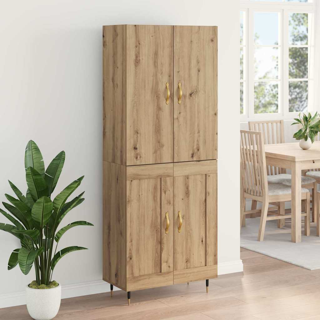 Highboard Umjetnički hrast 69,5 x 34 x 180 cm Konstruirano drvo