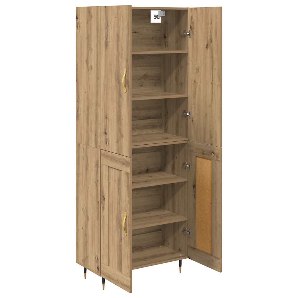 Highboard Umjetnički hrast 69,5 x 34 x 180 cm Konstruirano drvo