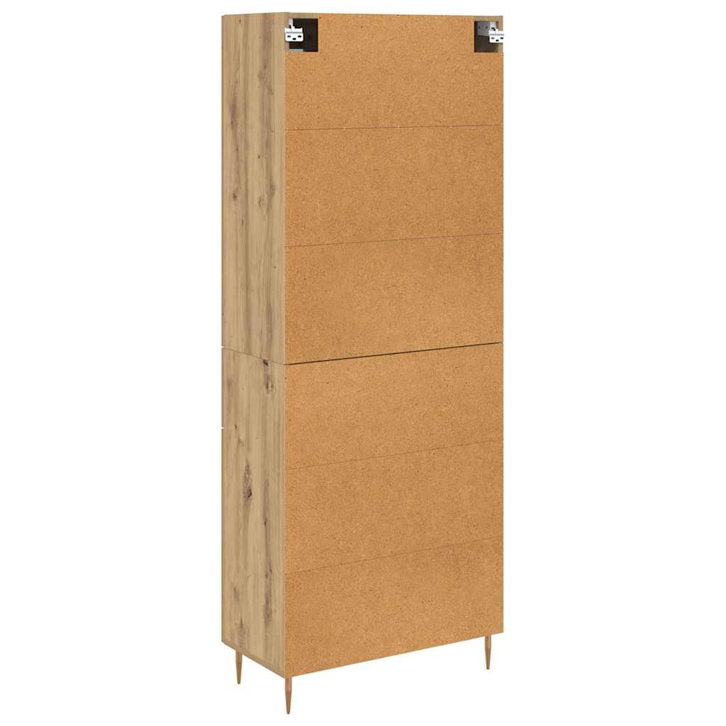 Highboard s ladicama 2 pcs Umjetnički hrast Konstruirano drvo