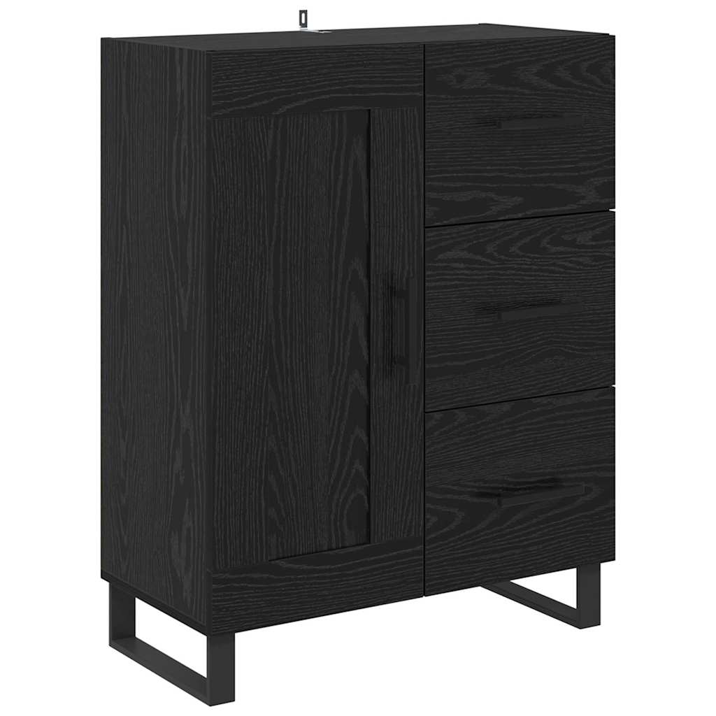 Highboard Crni hrast 69,5 x 34 x 180 cm Konstruirano drvo