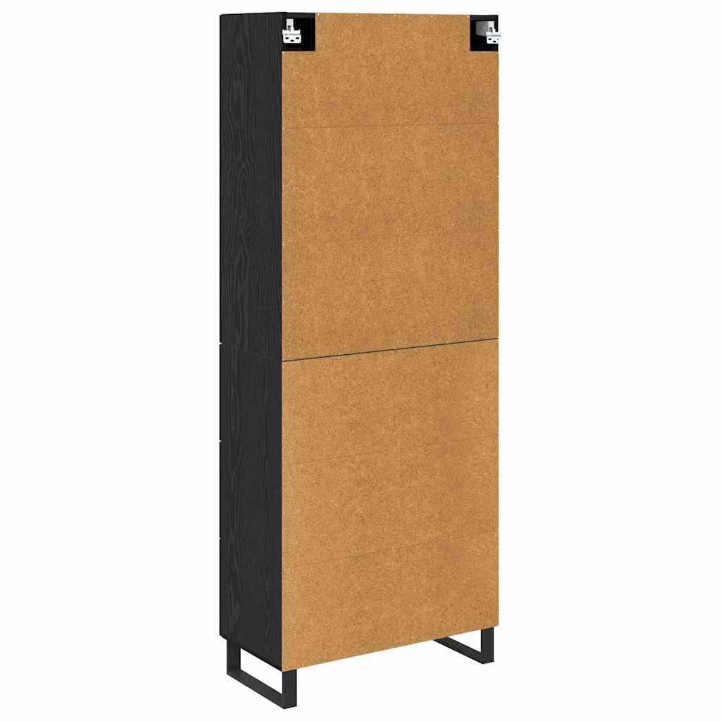 Highboard Crni hrast 69,5 x 34 x 180 cm Konstruirano drvo