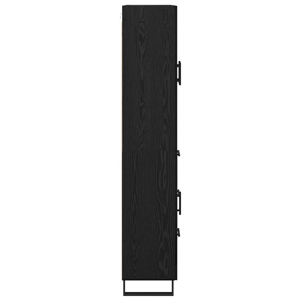 Highboard Crni hrast 69,5 x 34 x 180 cm Konstruirano drvo