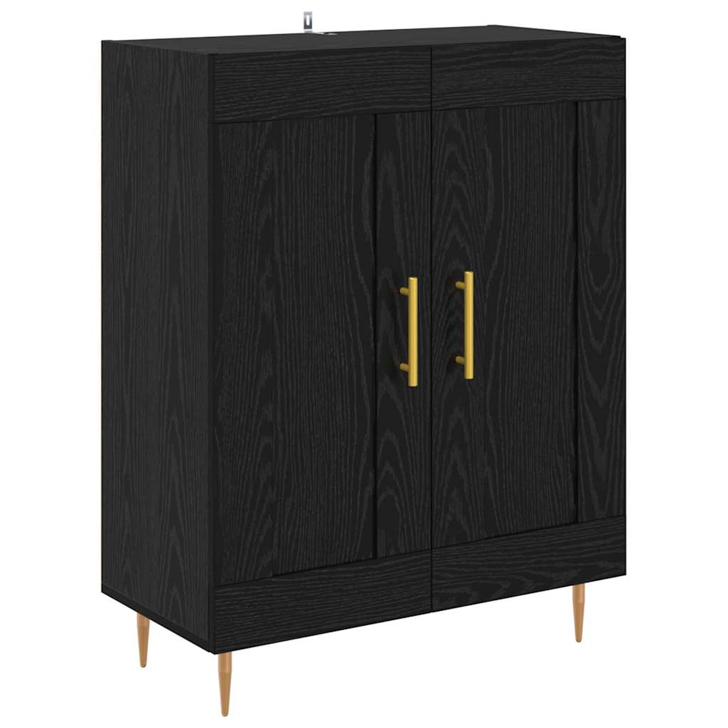 Highboard Crni hrast 69,5 x 34 x 180 cm Konstruirano drvo