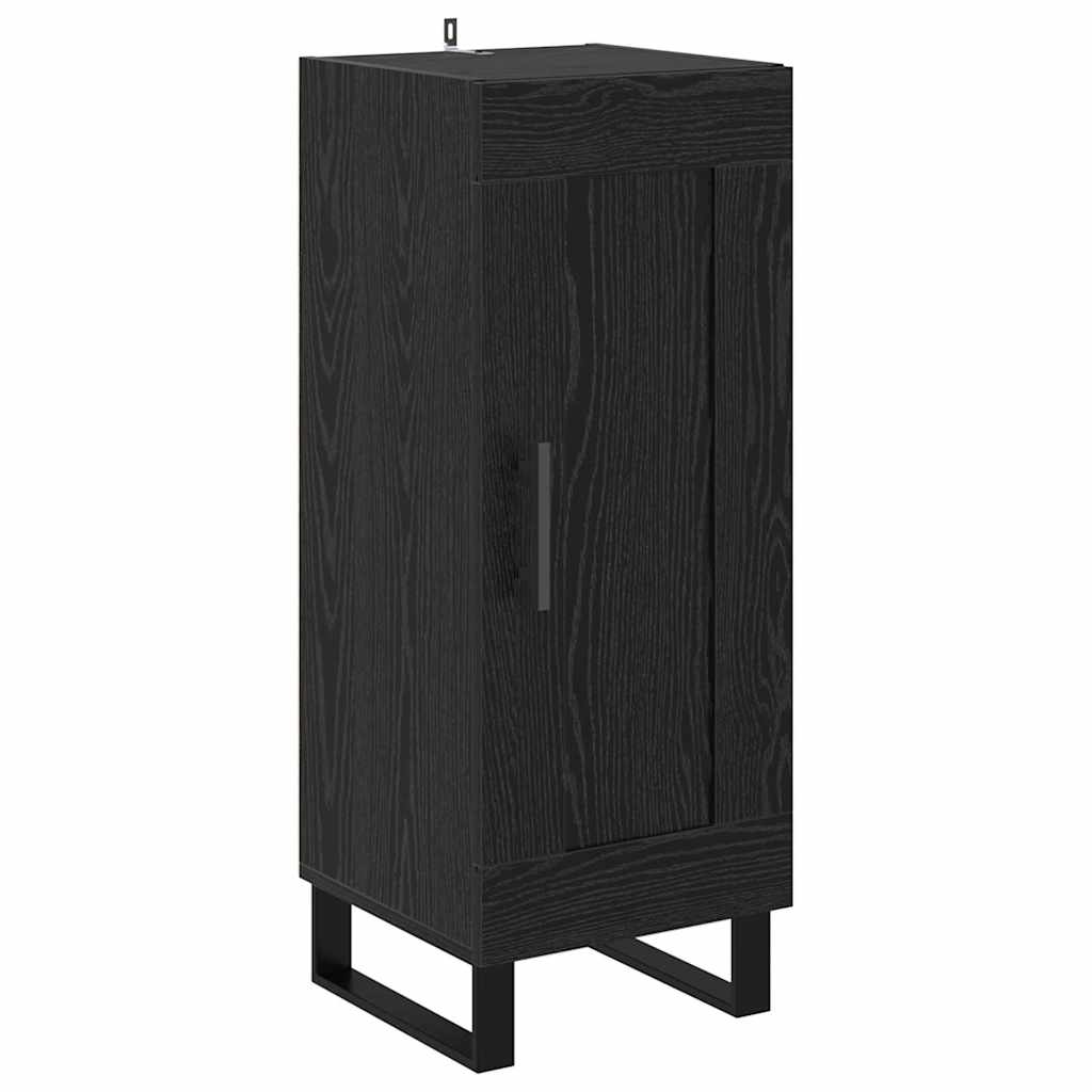 Highboard Crni hrast 34,5 x 34 x 180 cm Konstruirano drvo