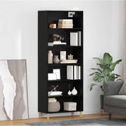Highboard Crni hrast 69,5 x 32,5 x 180 cm Konstruirano drvo