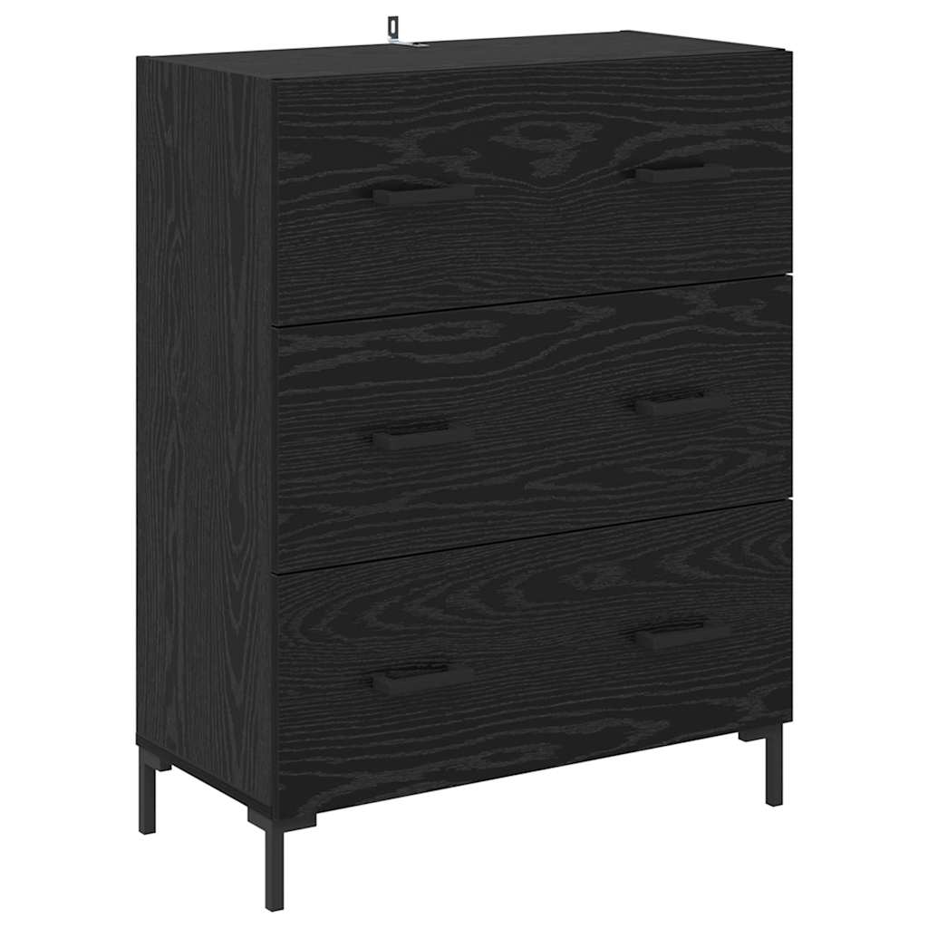 Highboard Crni hrast 69,5 x 34 x 180 cm Konstruirano drvo