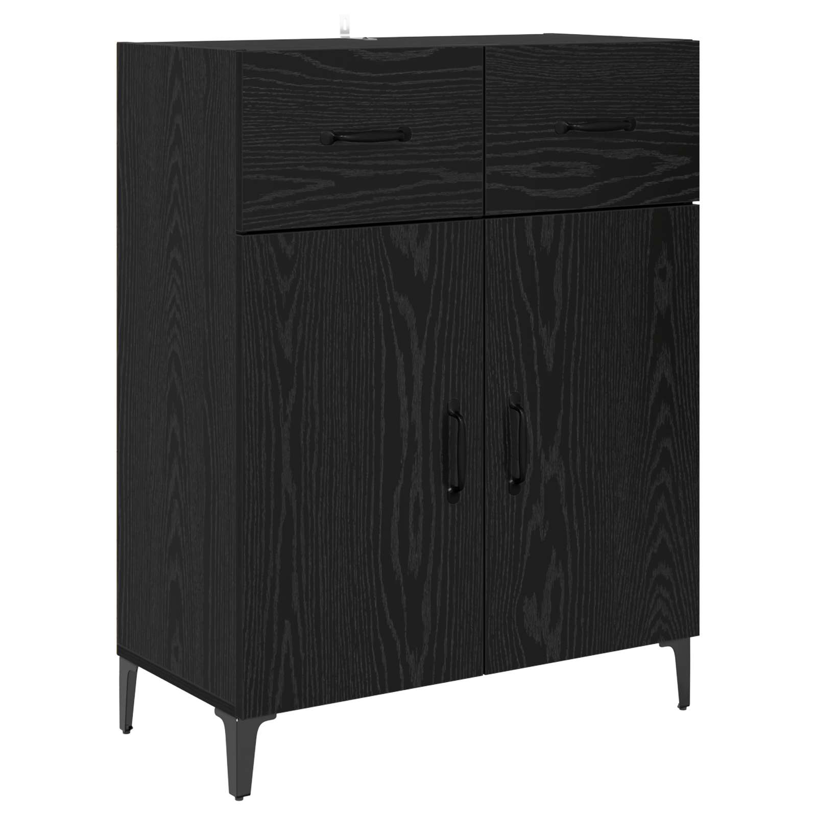 Highboard Crni hrast 69,5 x 34 x 180 cm Konstruirano drvo