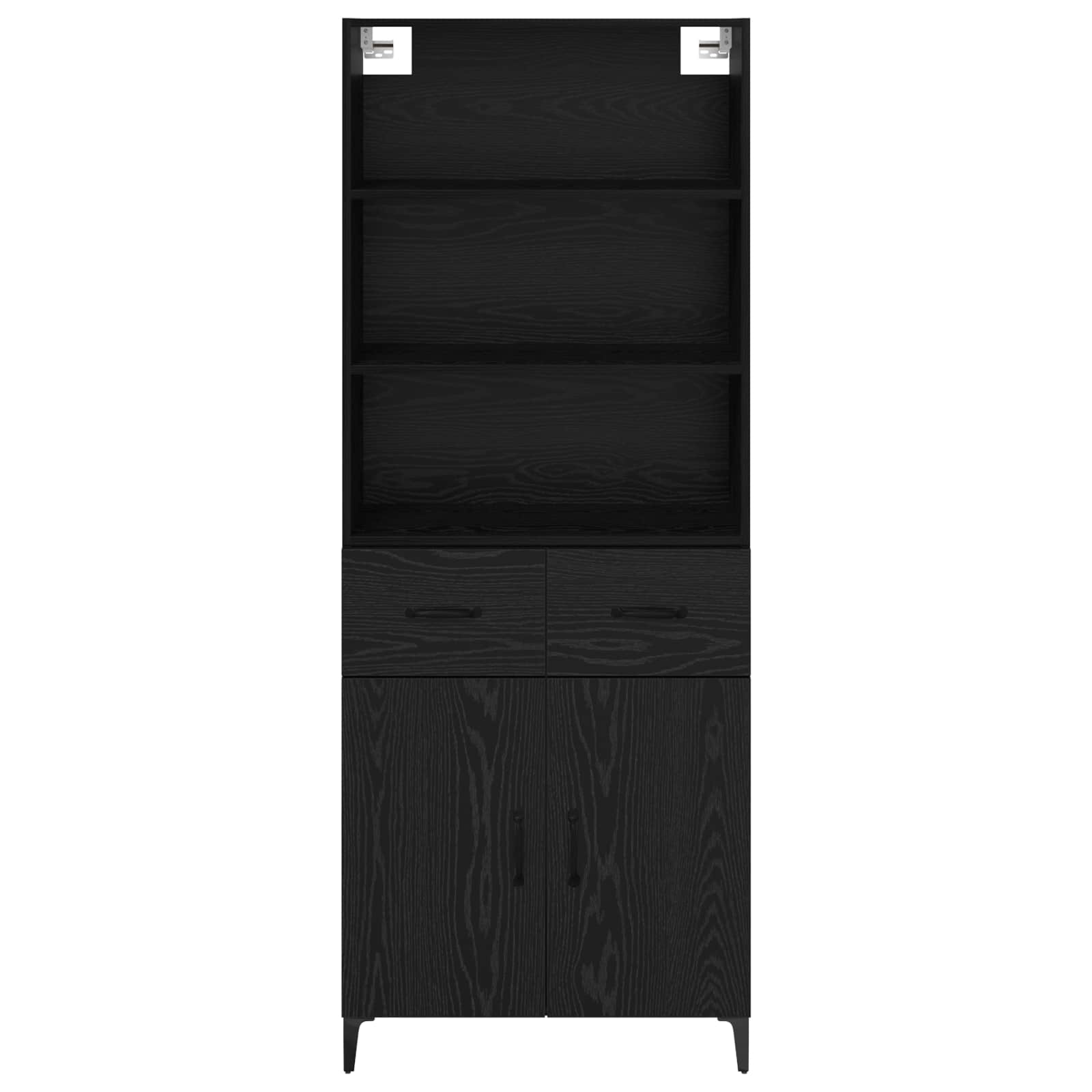 Highboard Crni hrast 69,5 x 34 x 180 cm Konstruirano drvo