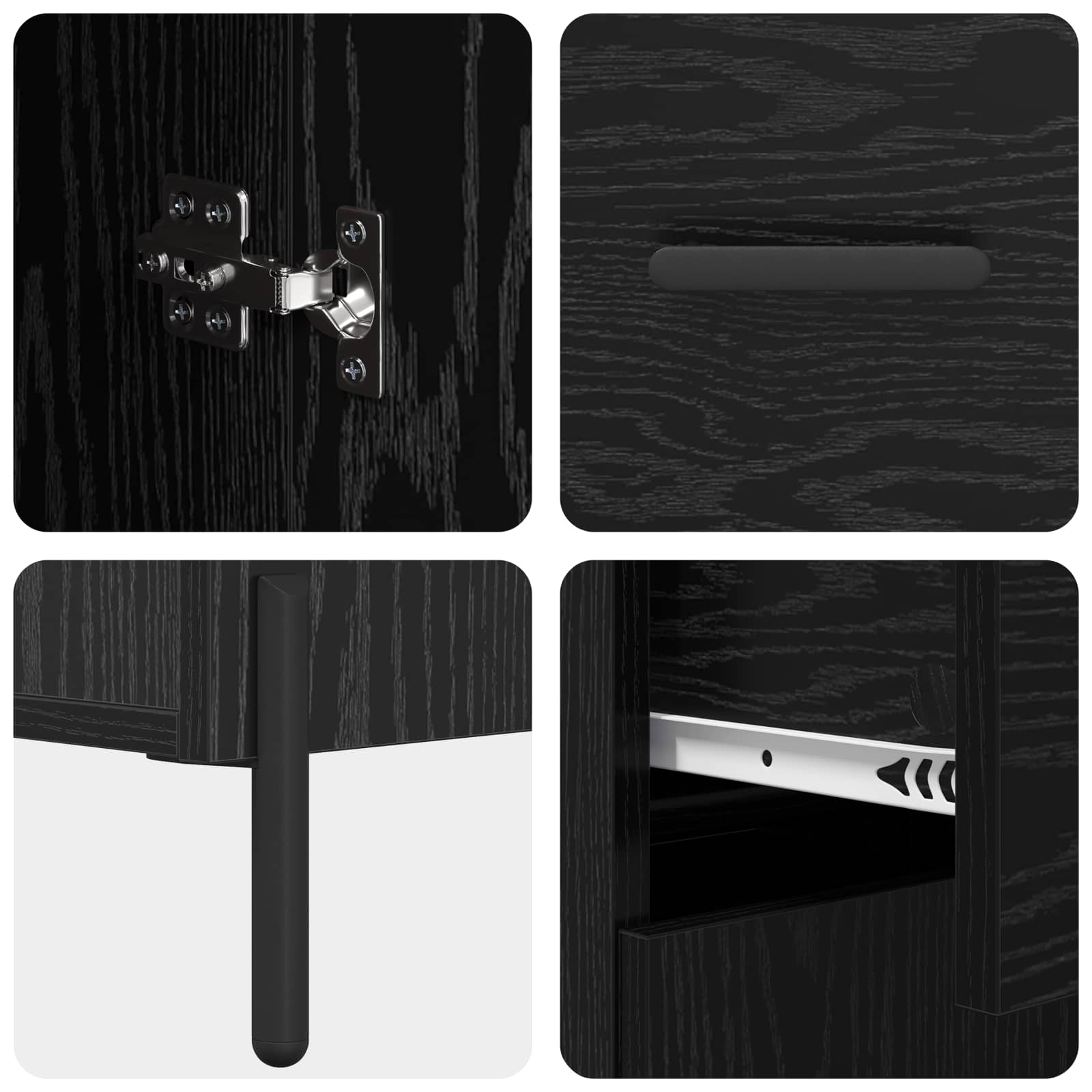 Highboard Crni hrast 69,5 x 34 x 180 cm Konstruirano drvo