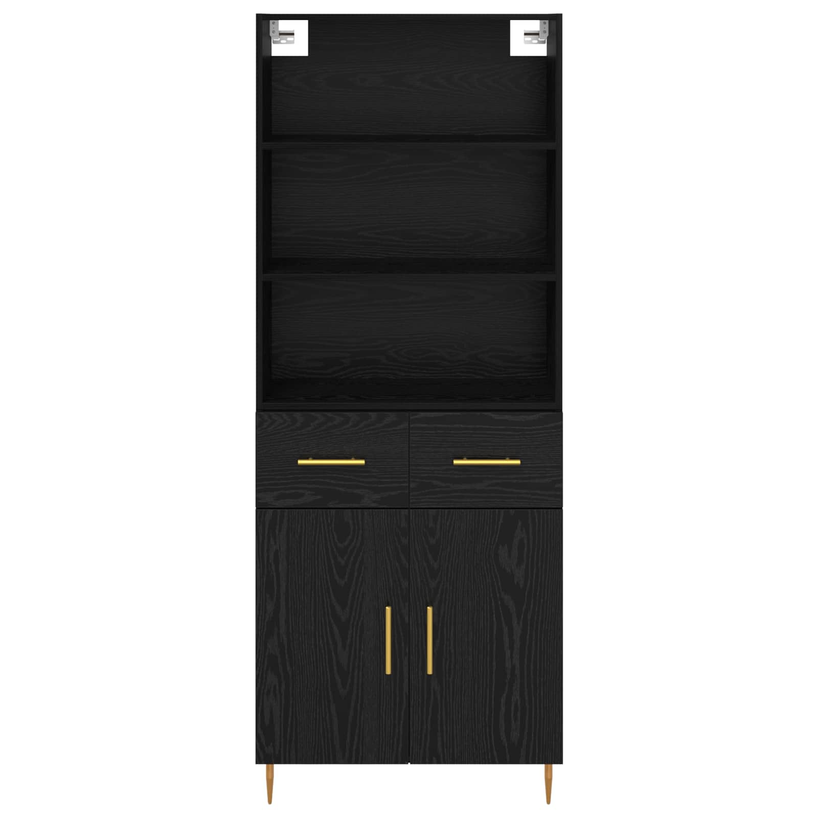 Highboard Crni hrast 69,5 x 34 x 180 cm Konstruirano drvo