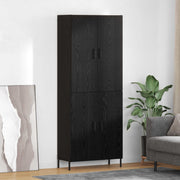 Highboard Crni hrast 69,5 x 34 x 180 cm Konstruirano drvo