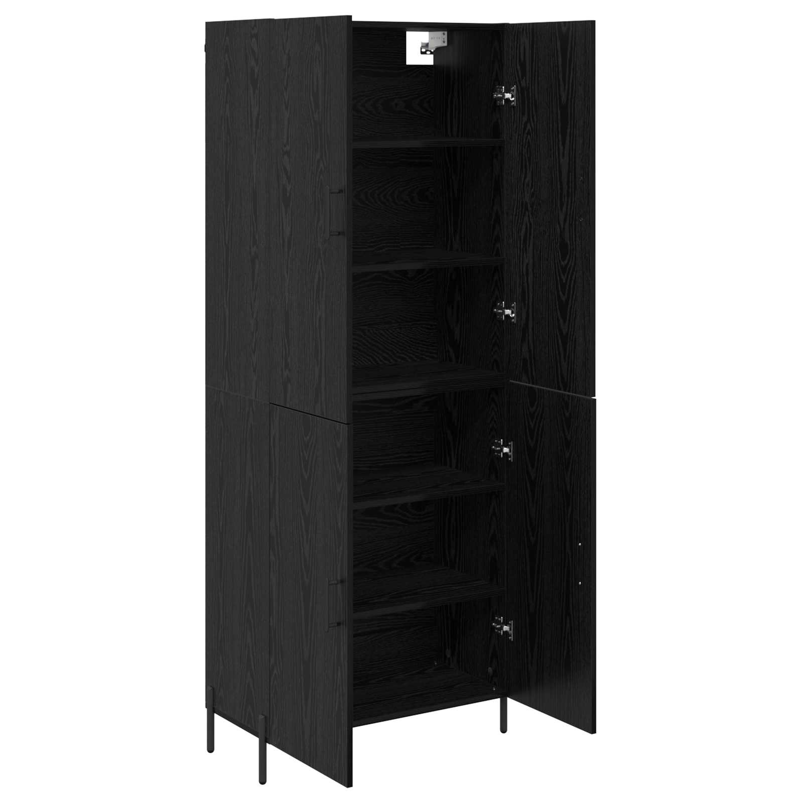 Highboard Crni hrast 69,5 x 34 x 180 cm Konstruirano drvo