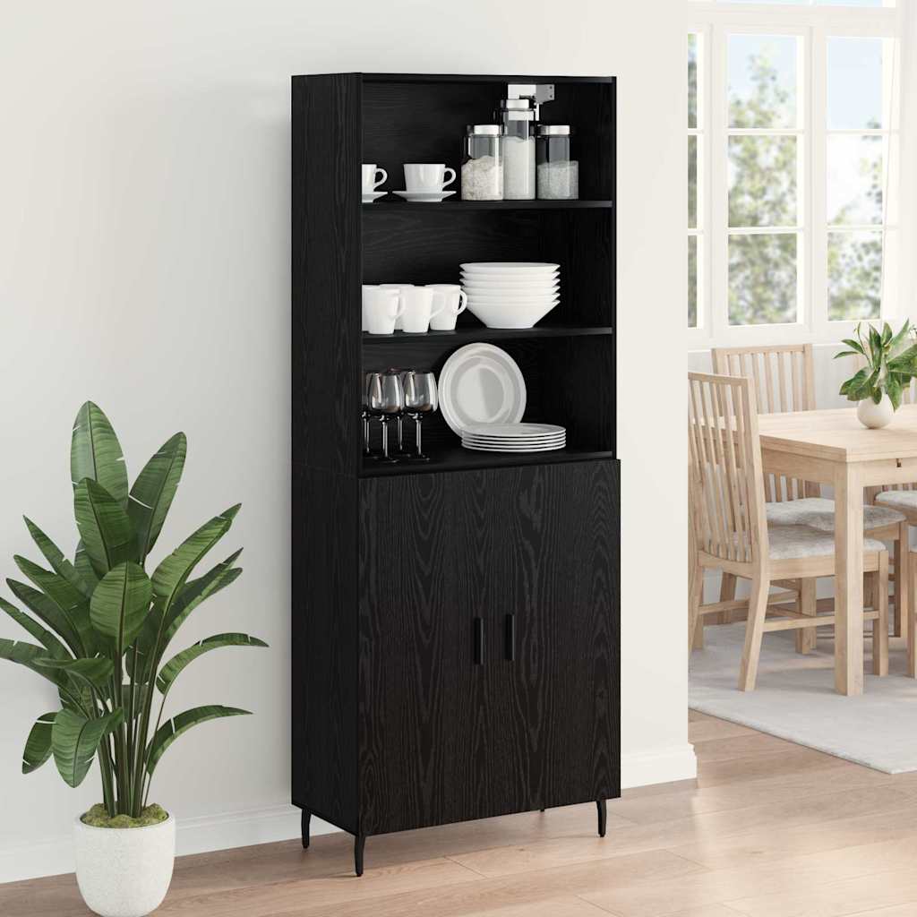 Highboard Crni hrast 69,5 x 34 x 180 cm