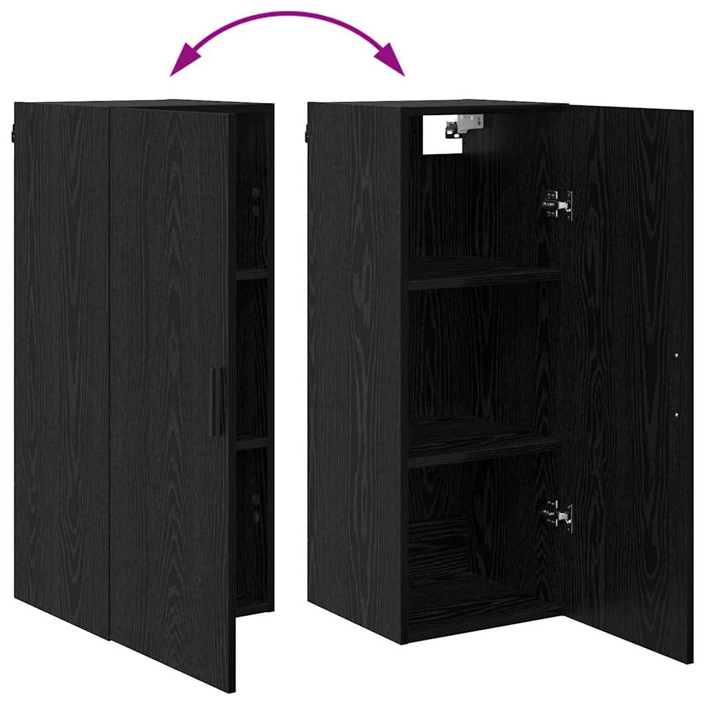 Highboard Crni hrast 34,5 x 34 x 180 cm Konstruirano drvo