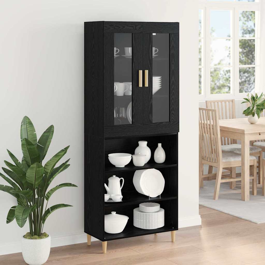Highboard Crni hrast 69,5 x 34 x 180 cm