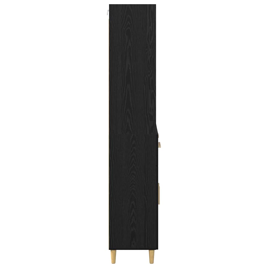 Highboard Crni hrast 69,5 x 32,5 x 180 cm Konstruirano drvo