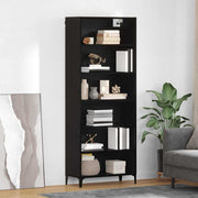 Highboard Crni hrast 69,5 x 34 x 180 cm Konstruirano drvo