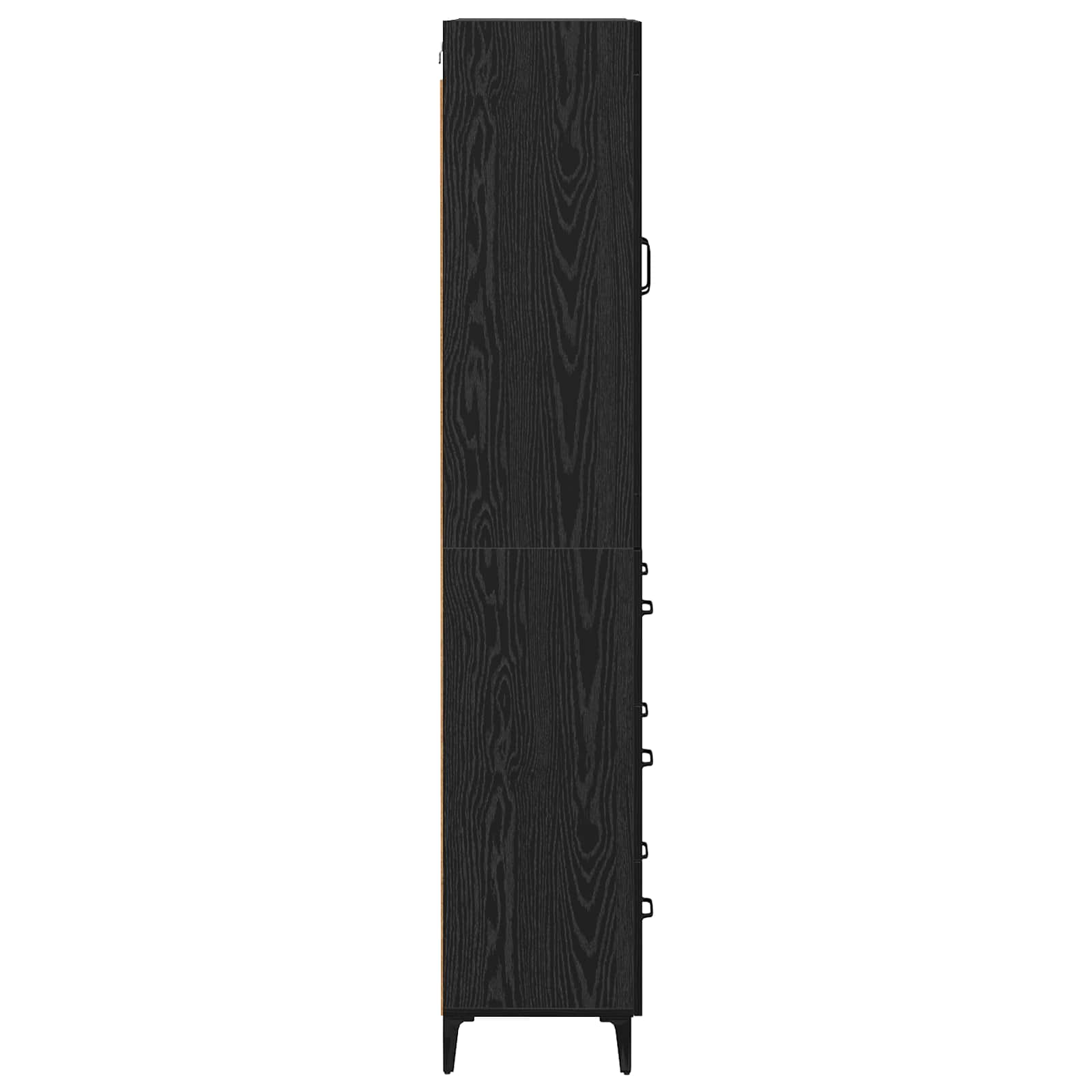 Highboard Zidne Crni hrast 69,5 x 34 x 180 cm Konstruirano drvo