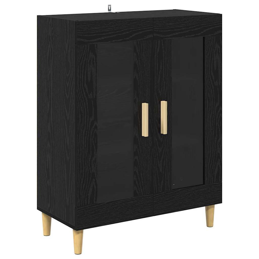 Highboard Crni hrast 69,5 x 32,5 x 180 cm Konstruirano drvo