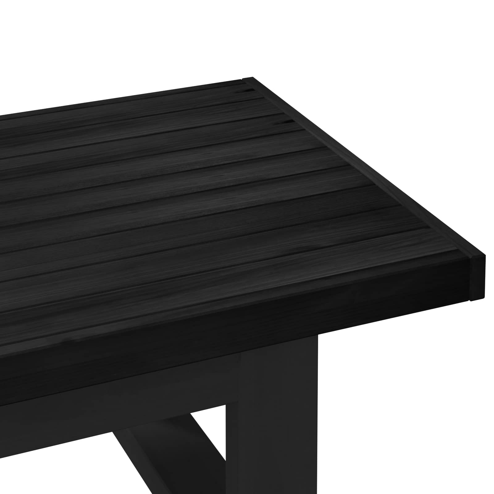 Kava Stol NOAIN Crna 119 x 60 x 40 cm Masivna borovina