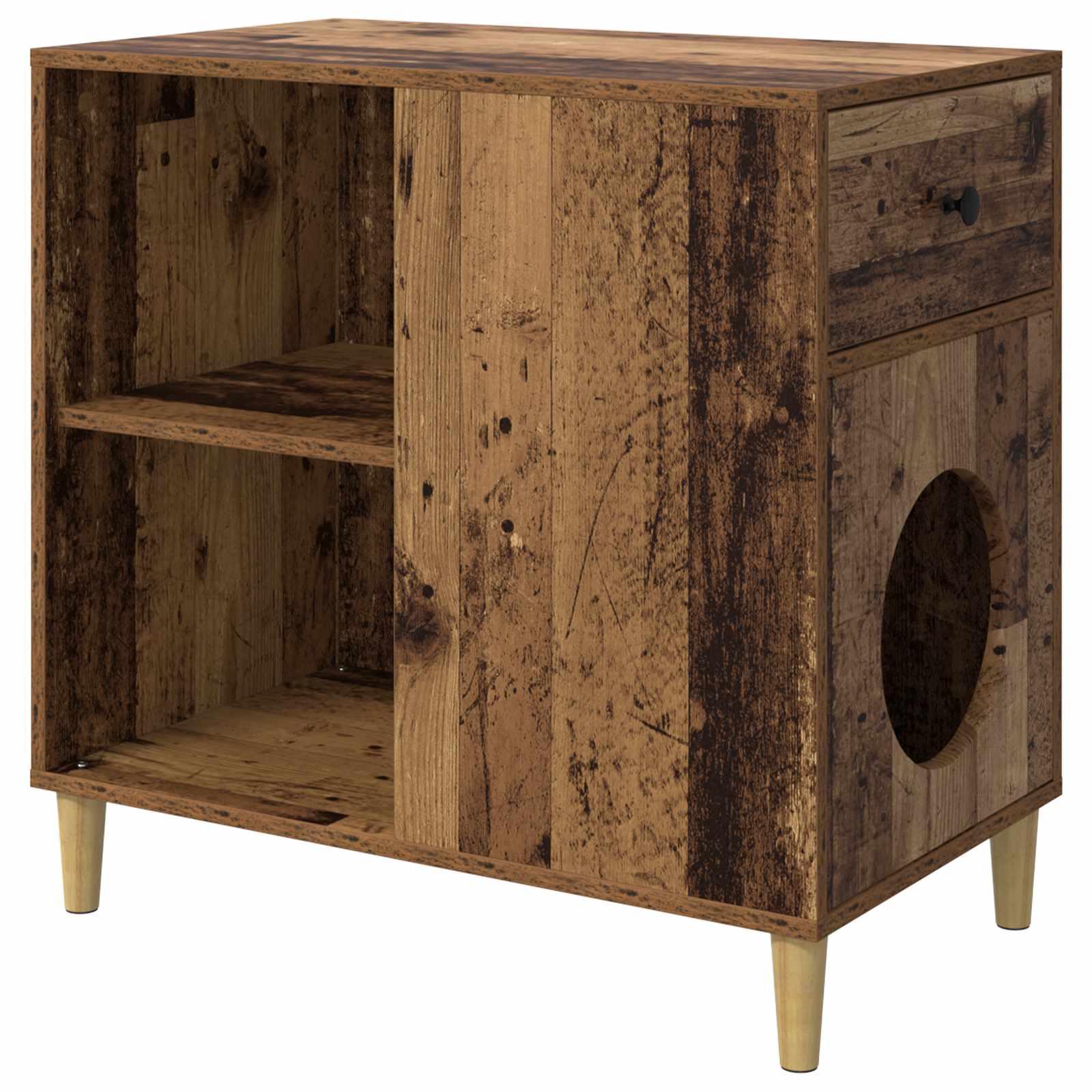 Mačja Kuća Staro drvo 72 x 42.5 x 70 cm Konstruirano drvo