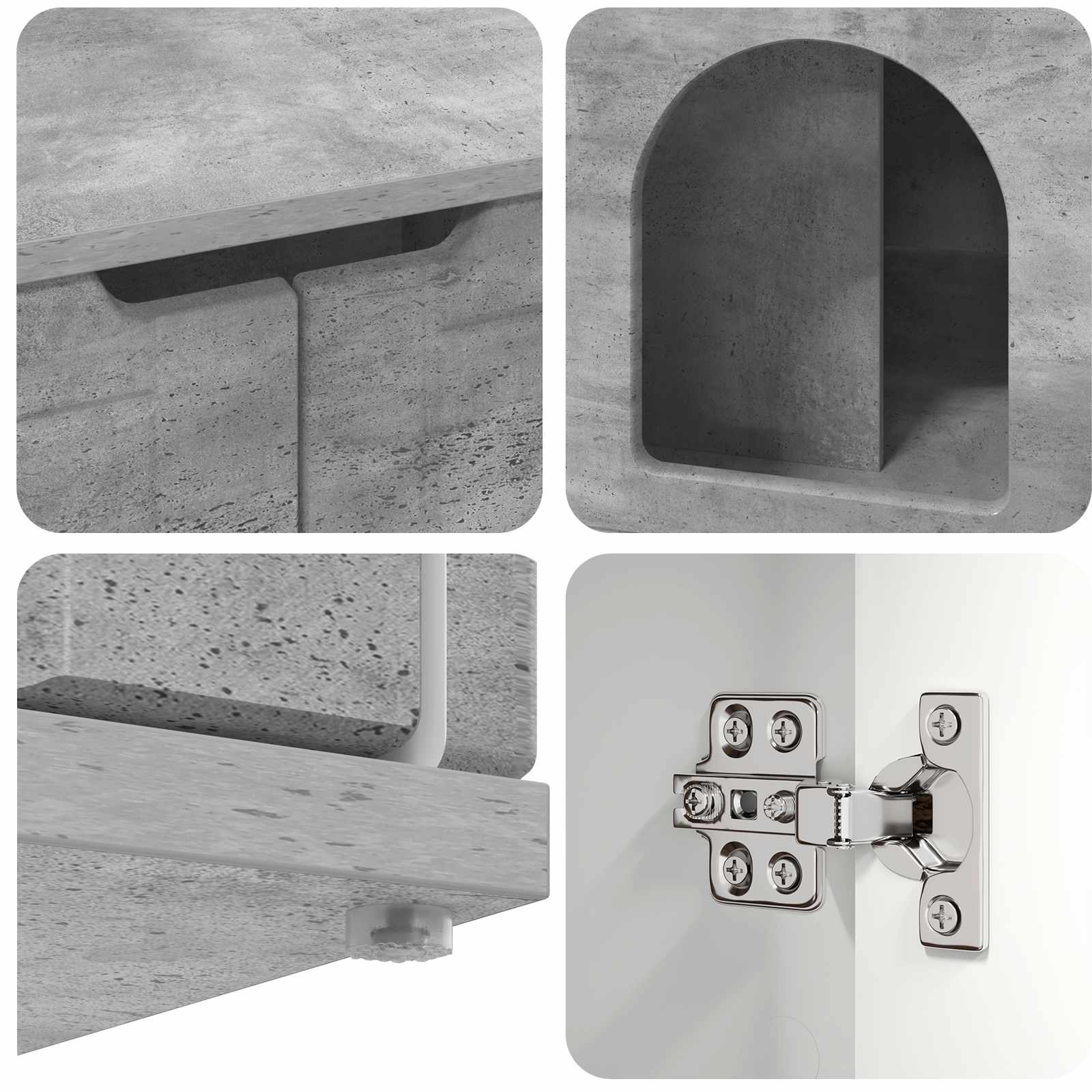 Mačja Kuća Beton 85 x 55 x 50,5 cm Konstruirano drvo