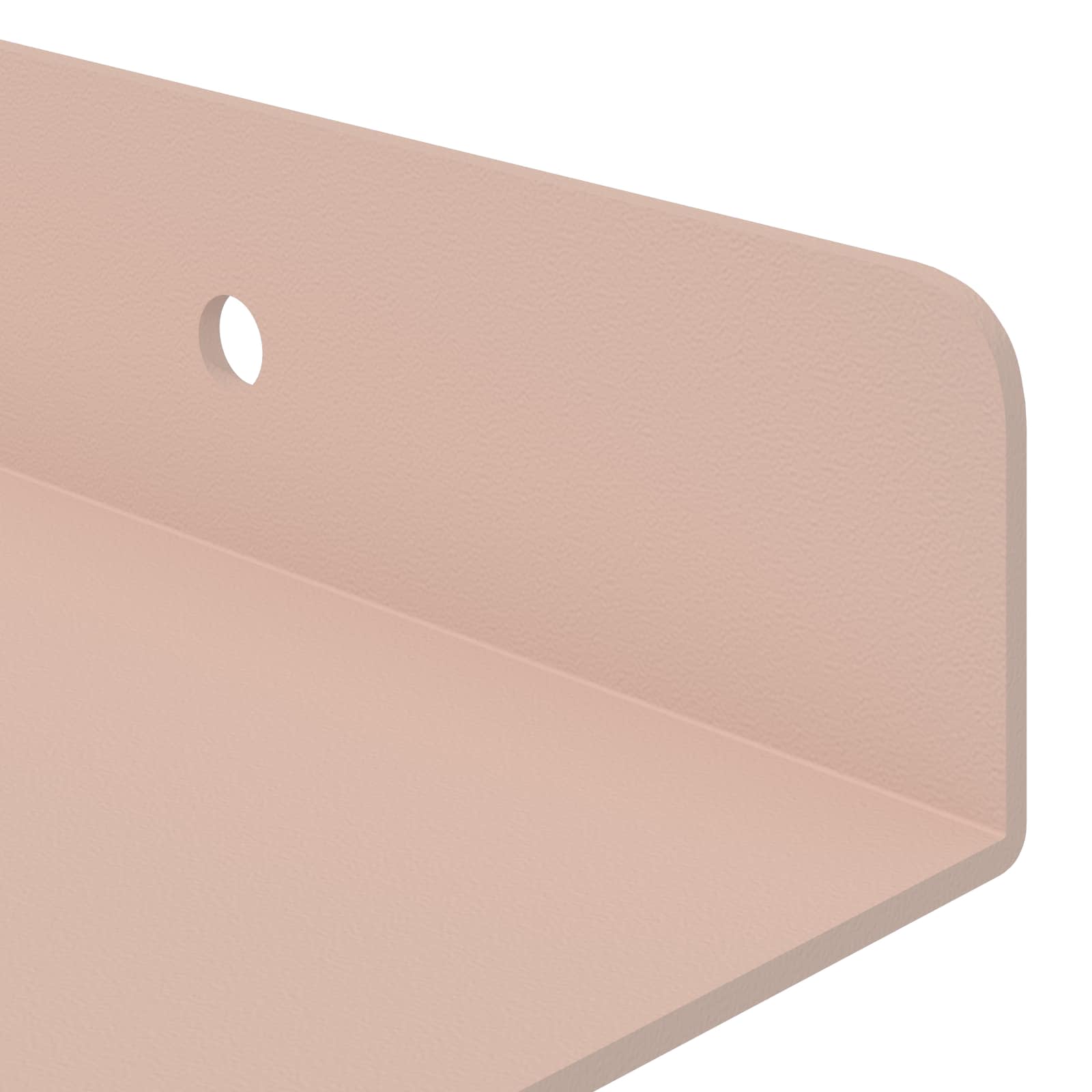 Lebdeća polica Zidne 2 pcs Ružičasta 30 x 9 x 2,5 cm Čelik
