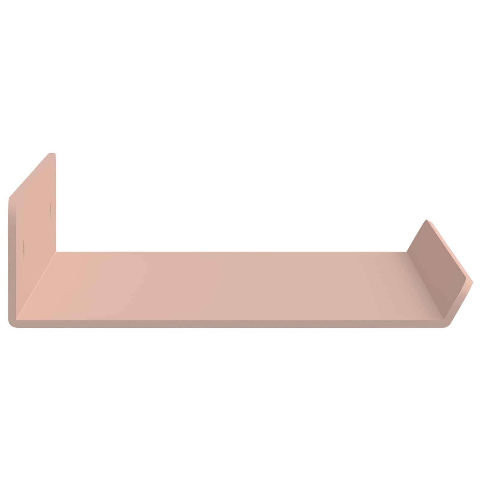 Lebdeća polica Zidne 2 pcs Ružičasta 30 x 9 x 2,5 cm Čelik