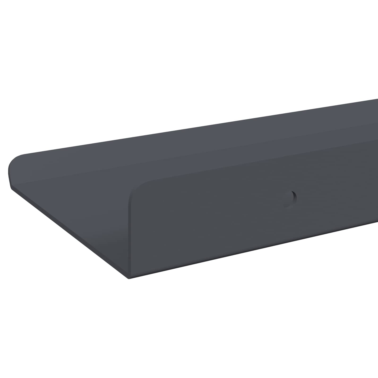 Lebdeća polica Zidne 2 pcs Antracit 30 x 9 x 2,5 cm Čelik