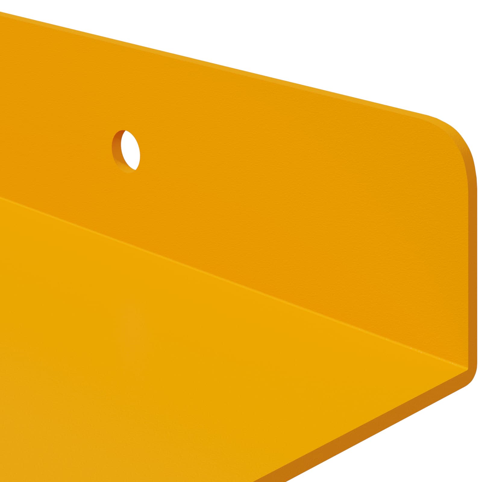 Lebdeća polica Zidne 4 pcs Žuta 30 x 9 x 2,5 cm Čelik