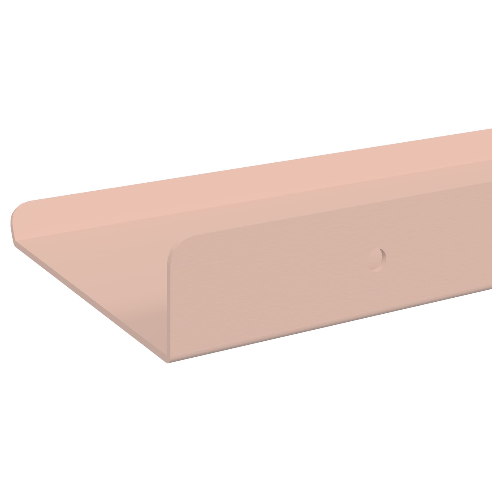 Lebdeća polica Zidne 4 pcs Ružičasta 40 x 8,5 x 2,5 cm Čelik