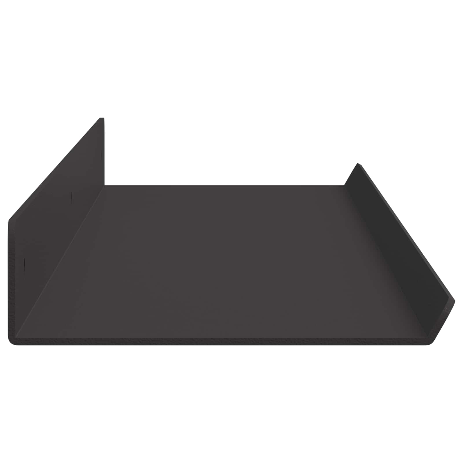 Lebdeća polica Zidne 2 pcs Crna 80 x 9 x 2,5 cm Čelik