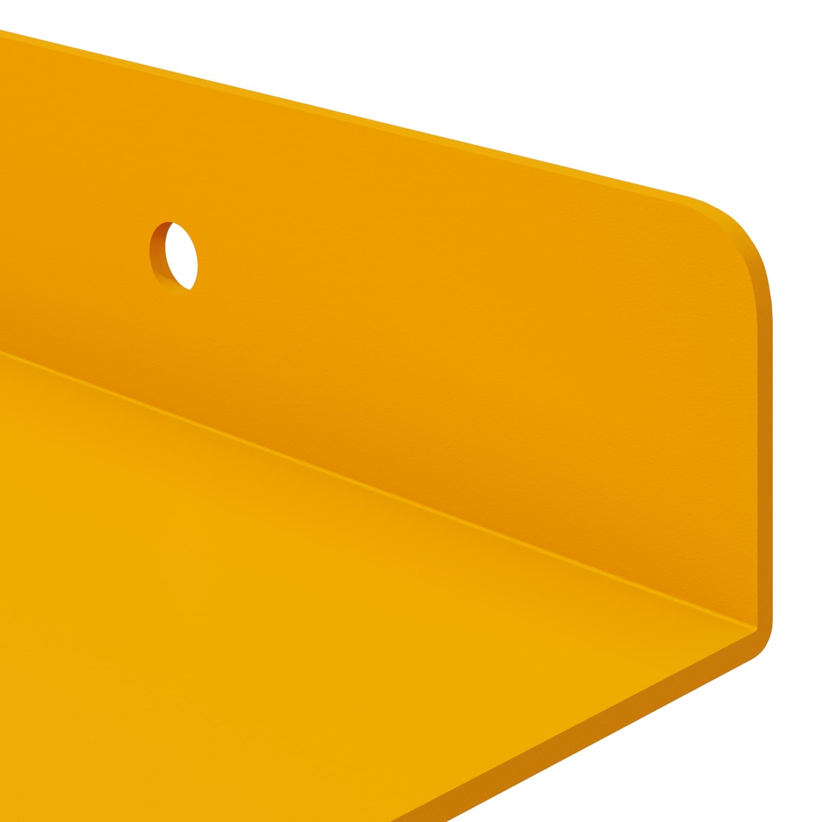 Lebdeća polica Zidne 2 pcs Žuta 80 x 9 x 2,5 cm Čelik